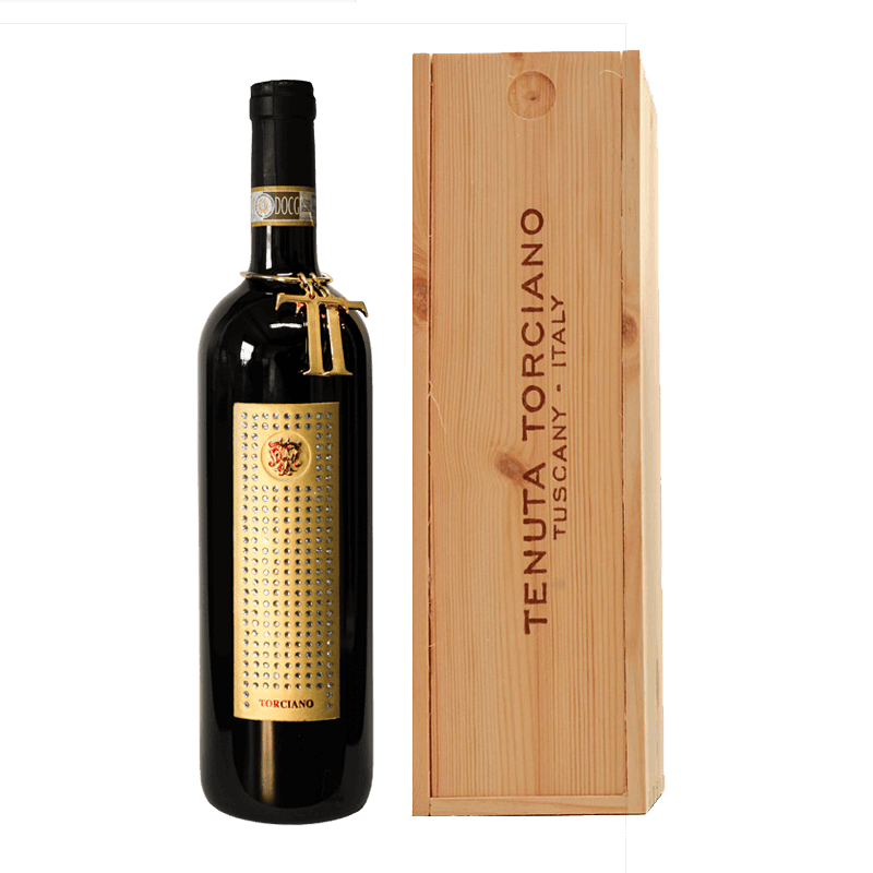 2015 Tenuta Torciano Estate bottled Brunello di Montalcino "Gioiello Gold", Tuscany with wooden box